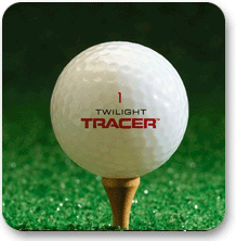 Tracer blinkande golfboll